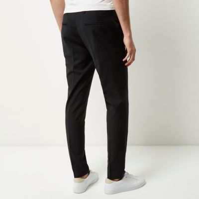 Black skinny fit Travel Suit trousers